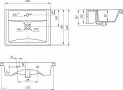 Vigo Мебель для ванной Geometry 2-500 белая/бетон – фотография-11
